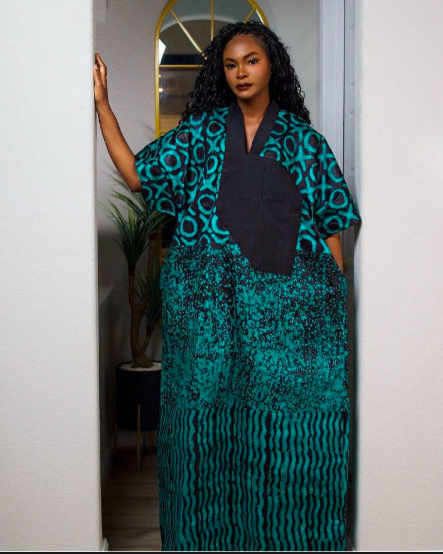 Elegant African Print Maxi Dress