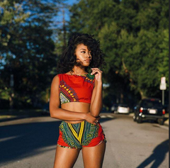 Chic High-Waist Short Set