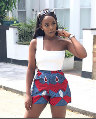 Chic High-Waist Short Set